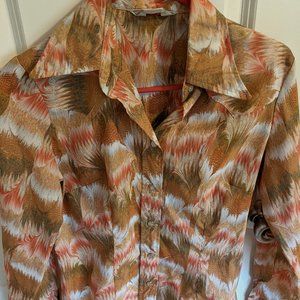 Vintage Women's Western Shirt, Size M